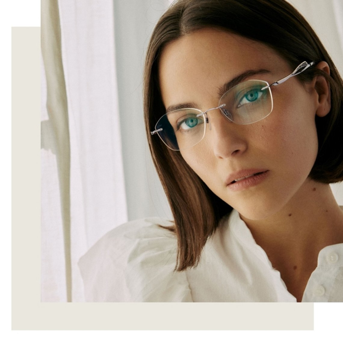 elegant titanium glasses for women